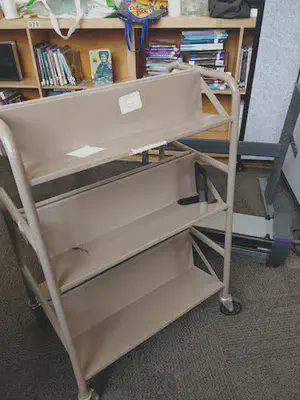 An Empty Library Cart